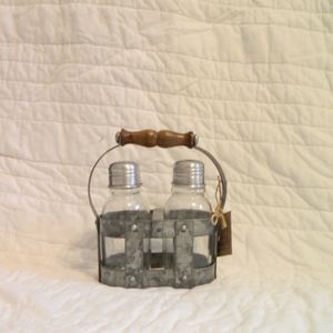 Mug Pie Galvanized Tin Salt and Pepper Shaker